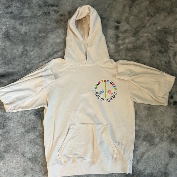 Karmagawa No Planet B Hoodie Ivory Mens Medium - Picture 2 of 10